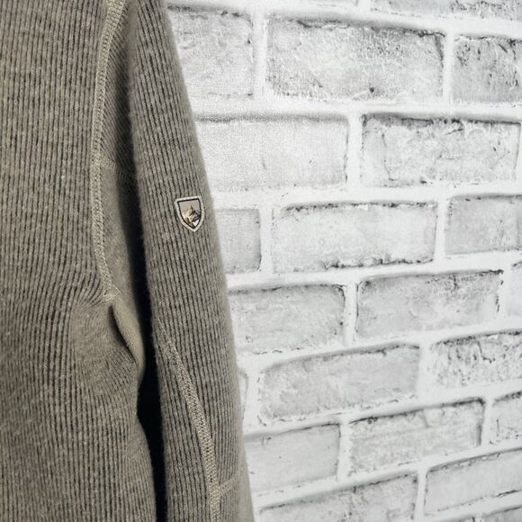 KUHL Brown Mens Size L Born In The Mountains Quarter Zip Pullover ThermoKore - Picture 4 of 16